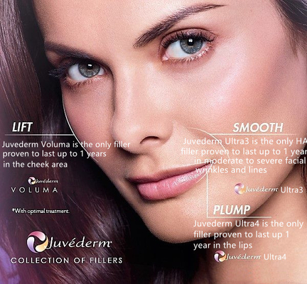 2x1ml Chất làm đầy da Juvederm liên kết chéo để làm đầy nếp nhăn trên khuôn mặt