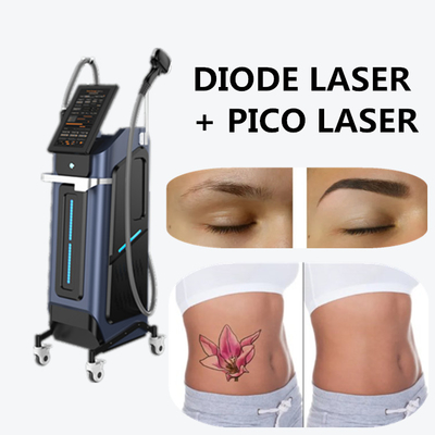 Máy cắt bỏ lông bằng laser Diode Tái trẻ hóa da Máy làm đẹp Pico Laser 2 trong 1