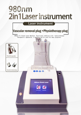 980 Nm 2 + 1 Diode Laser Therapy Thiết bị làm đẹp khuôn mặt cho Salon