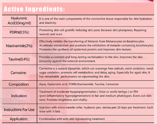 Giải pháp Mesotherapy PDRN Tăng cường Da 5x3ML