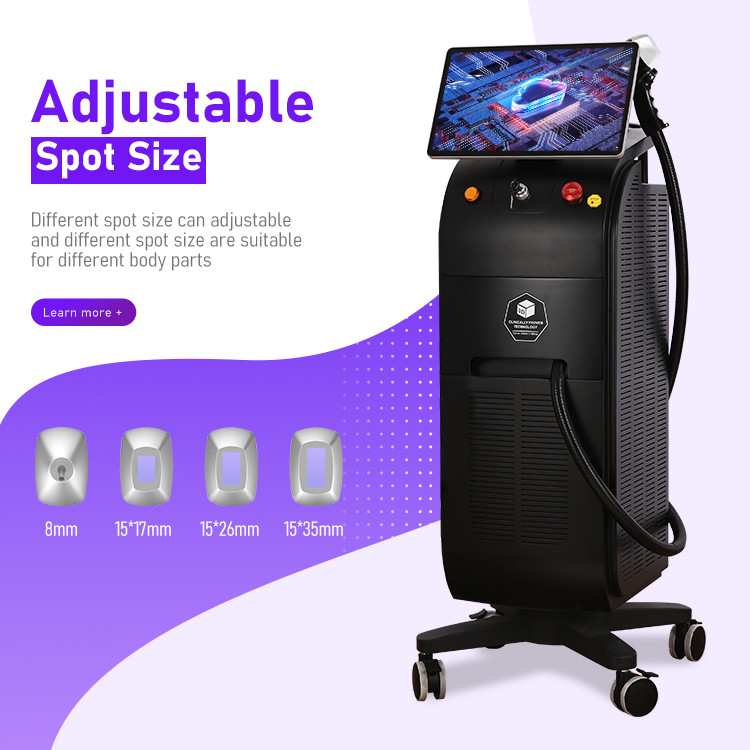 Máy loại bỏ lông bằng laser tiên tiến cho tất cả các loại da giao diện đa ngôn ngữ 755 808 940 1064nm