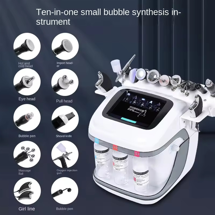 Chiếc máy mới xuất hiện Black Pearl 10 In 1 Hydra Peel Machine Microdermabrasion Machine Face Spa Micro-Touch Hydra Skin Care