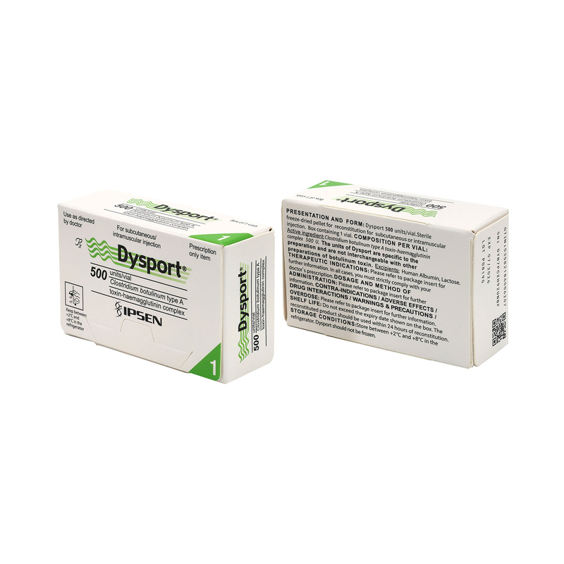 DYSPORT 500 đơn vị cho các đường nét khuôn mặt Botulinum Toxin loại A