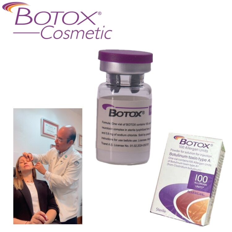 Botulinum Toxin 100 đơn vị Toxin để loại bỏ nếp nhăn Ứng dụng trên khuôn mặt Peptide bột đông khô