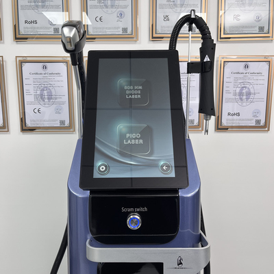 Máy cắt bỏ lông bằng laser Diode Tái trẻ hóa da Máy làm đẹp Pico Laser 2 trong 1