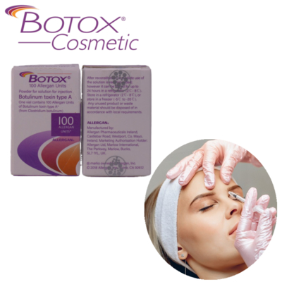 Botox Allergan 100IU Abbive Botox Clostridium Botulinum Toxin để loại bỏ các đường nét trên khuôn mặt
