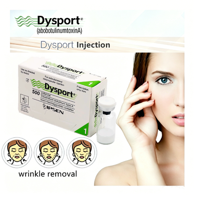 Tiêu chuẩn y tế Dysport tiêm Điều trị thẩm mỹ đáng tin cậy cho khuôn mặt và loại bỏ nếp nhăn Botulinum Toxin 500 đơn vị